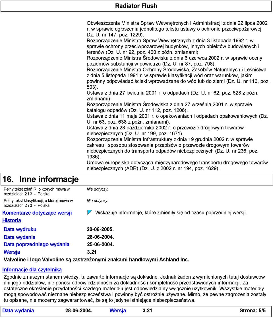 Rozporządzenie Ministra Spraw Wewnętrznych z dnia 3 listopada 1992 r. w sprawie ochrony przeciwpożarowej budynków, innych obiektów budowlanych i terenów (Dz. U. nr 92, poz. 460 z późn.