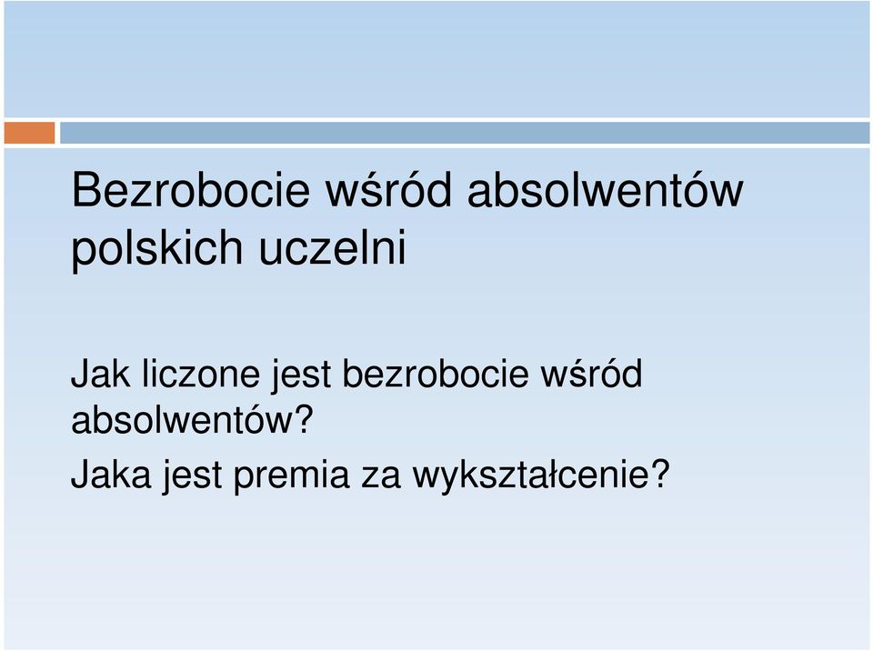 jest bezrobocie wśród