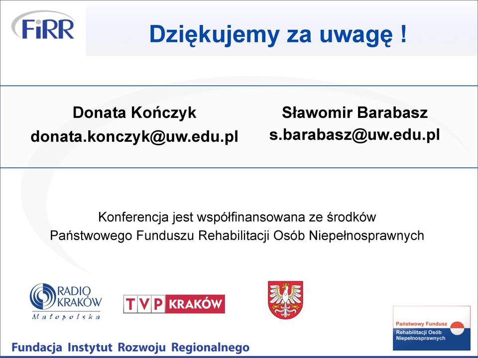 edu.pl Konferencja jest współfinansowana ze