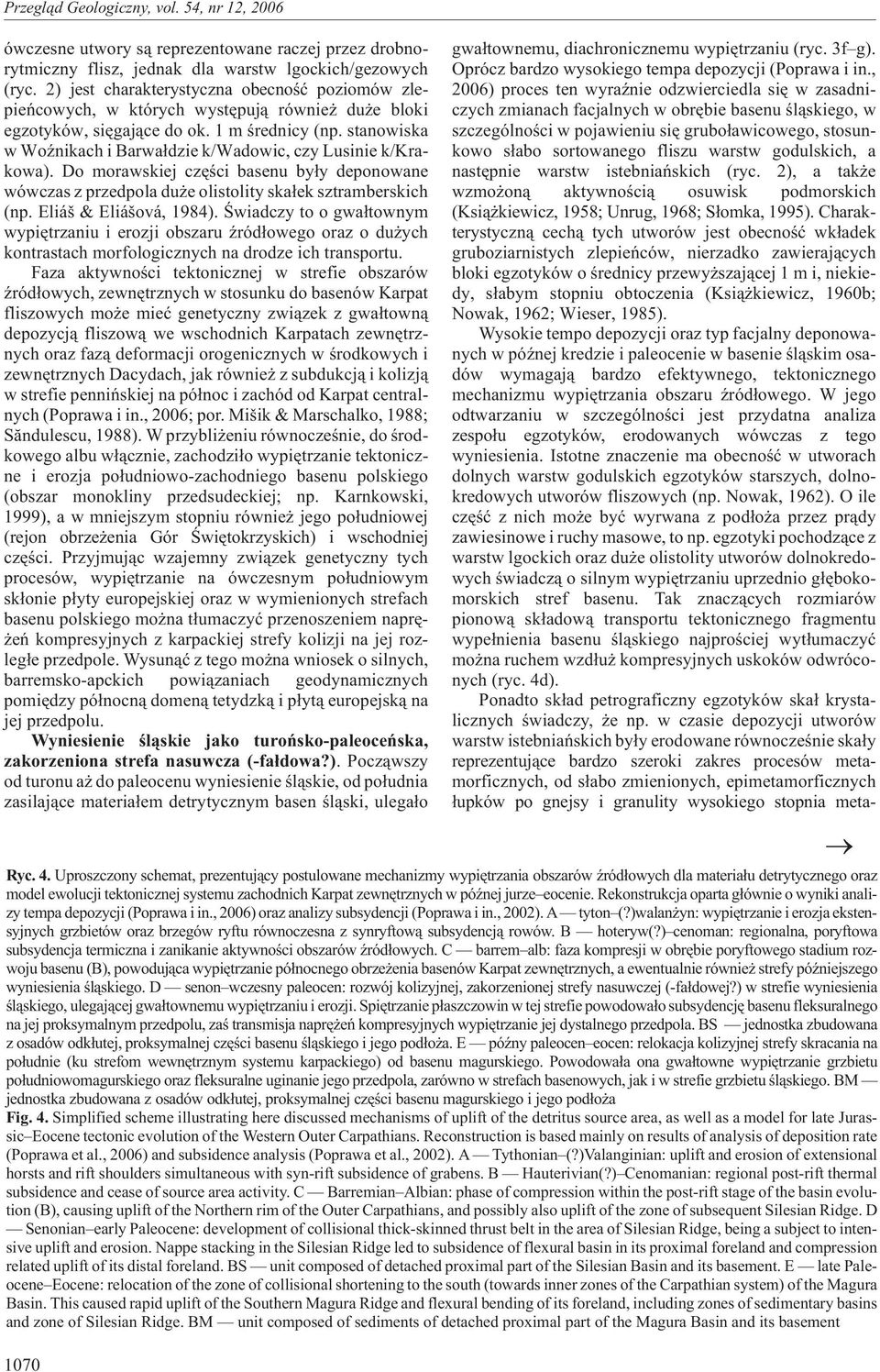 stanowiska w WoŸnikach i Barwa³dzie k/wadowic, czy Lusinie k/krakowa). Do morawskiej czêœci basenu by³y deponowane wówczas z przedpola du e olistolity ska³ek sztramberskich (np.