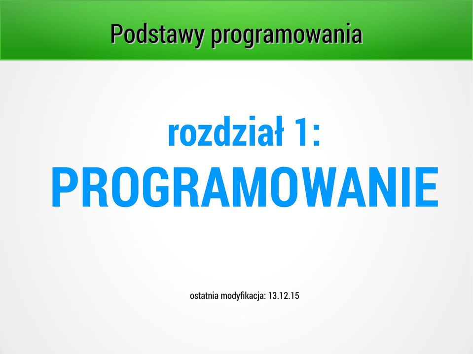ostatnia