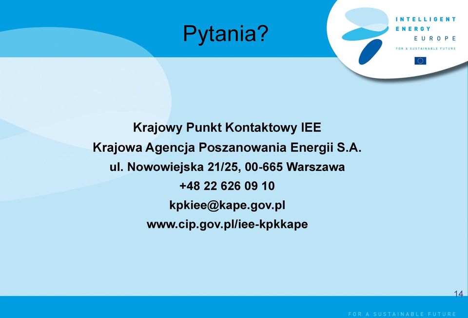 Poszanowania Energii S.A. ul.