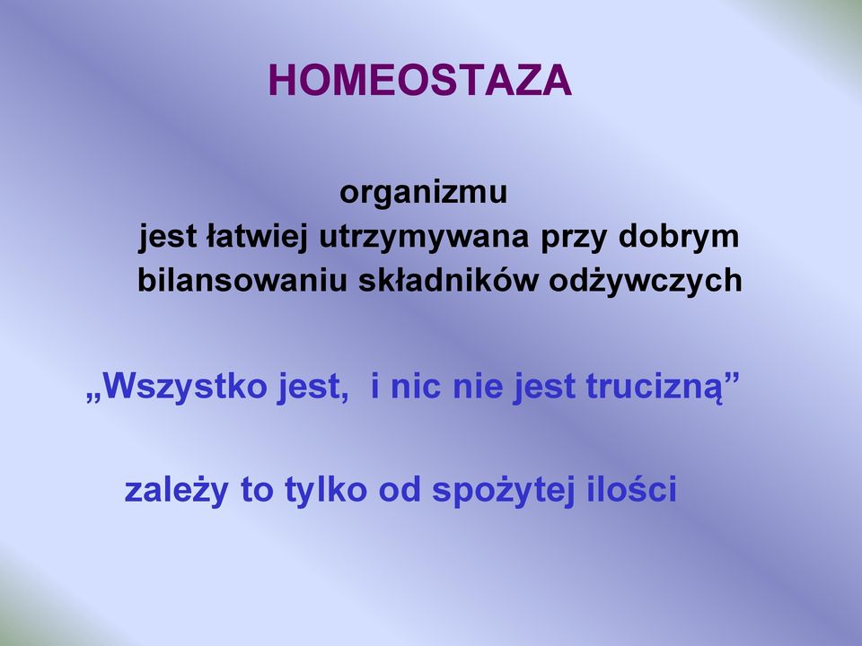 składników odżywczych Wszystko jest, i