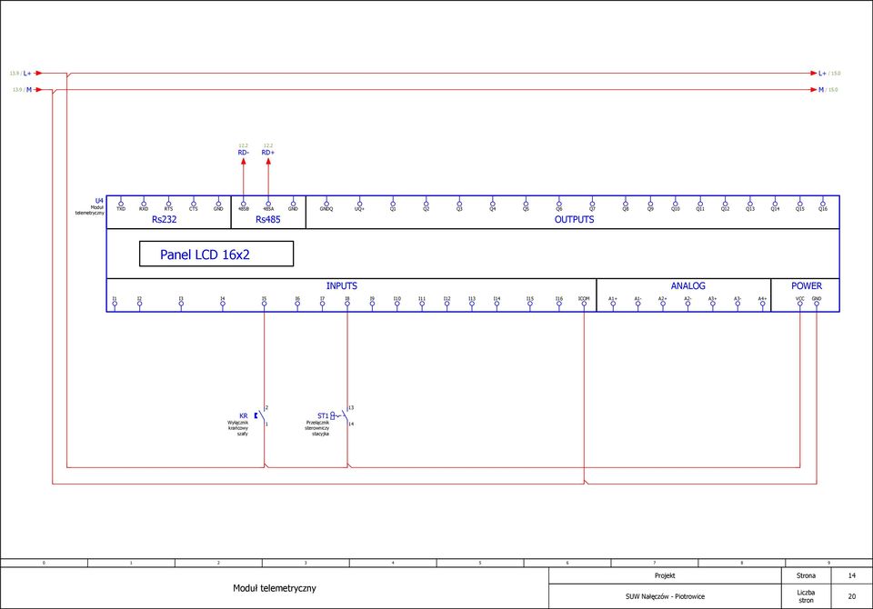 Q8 Q9 Q0 Q Q Q OUTPUTS Q Q Q Panel LCD x INPUTS ANALOG POWER I I I I I I I7 I8 I9 I0 I