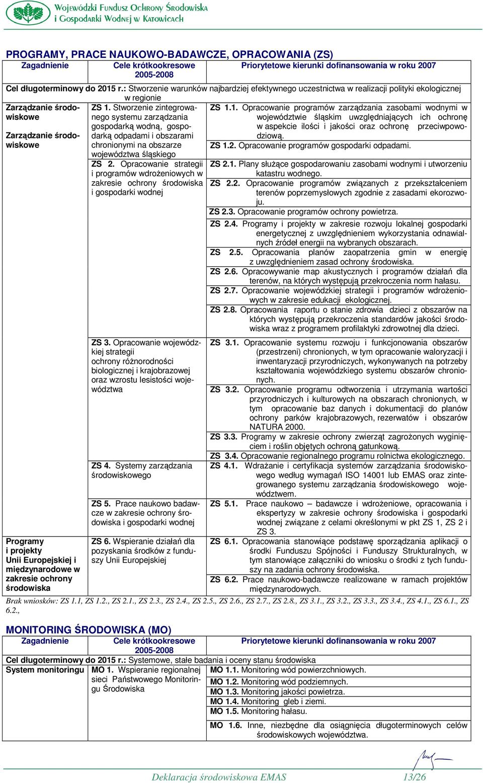 Stworzenie zintegrowanego systemu zarządzania ZS 1.