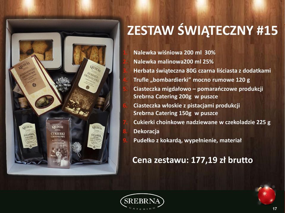 Ciasteczka migdałowo pomarańczowe produkcji Srebrna Catering 200g w puszce 6.