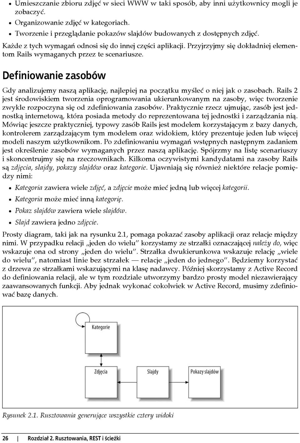 Definiowanie zasobów Gdy analizujemy naszą aplikację, najlepiej na początku myśleć o niej jak o zasobach.