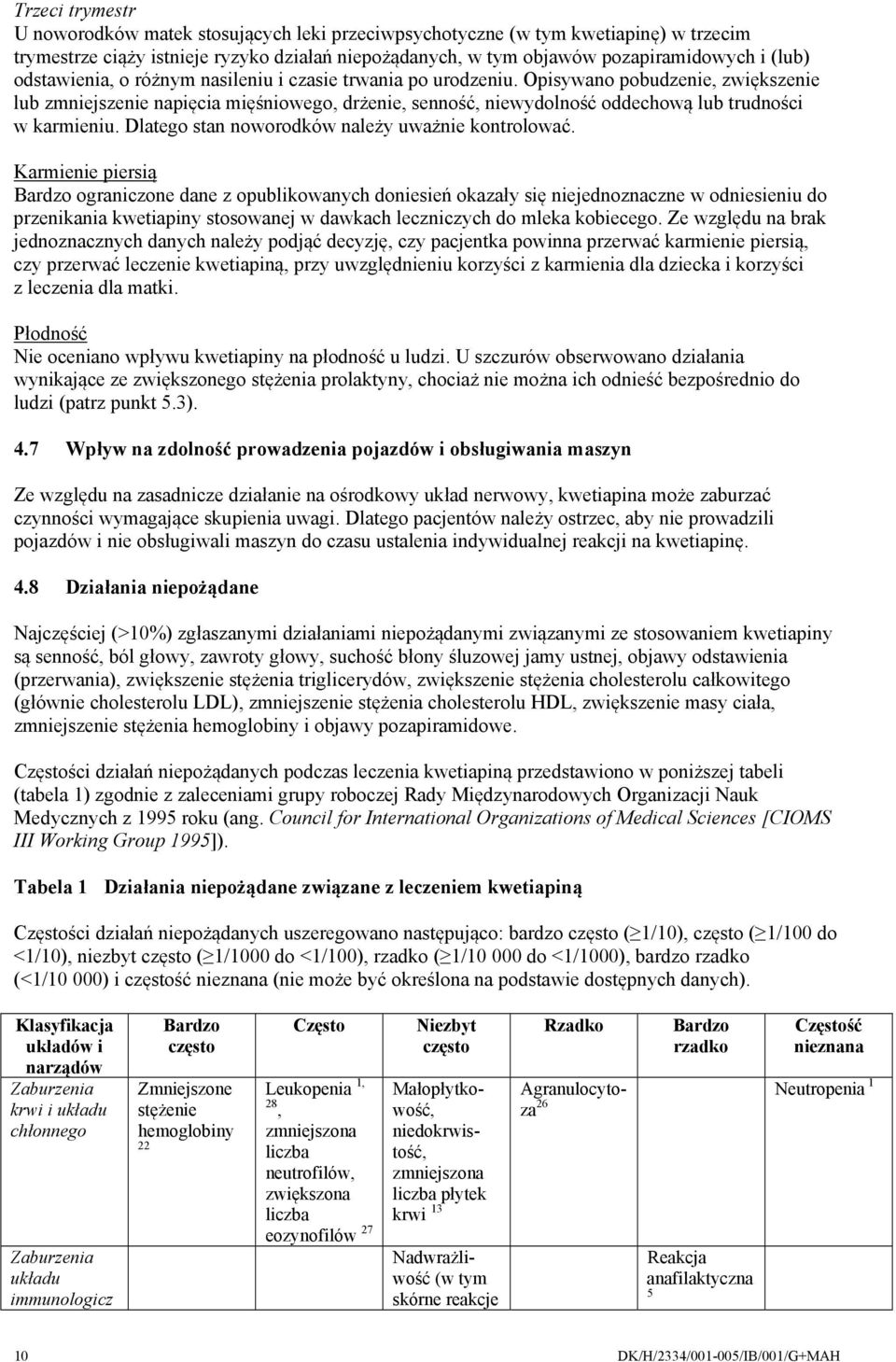 Opisywano pobudzenie, zwiększenie lub zmniejszenie napięcia mięśniowego, drżenie, senność, niewydolność oddechową lub trudności w karmieniu. Dlatego stan noworodków należy uważnie kontrolować.