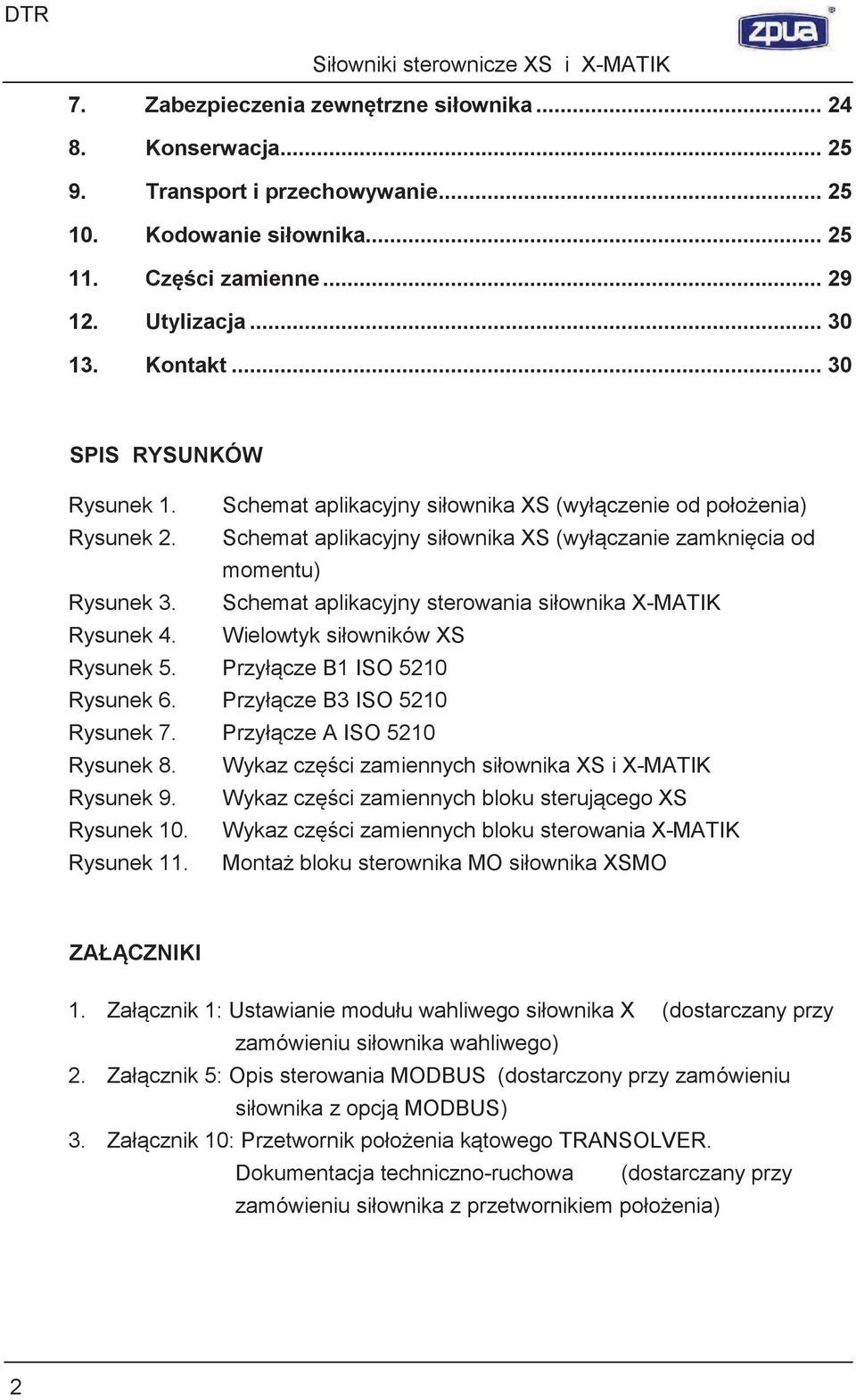 Schemat aplikacyjny sterowania siownika X-MATIK Rysunek 4. Wielowtyk siowników XS Rysunek 5. Przycze B1 ISO 5210 Rysunek 6. Przycze B3 ISO 5210 Rysunek 7. Przycze A ISO 5210 Rysunek 8.