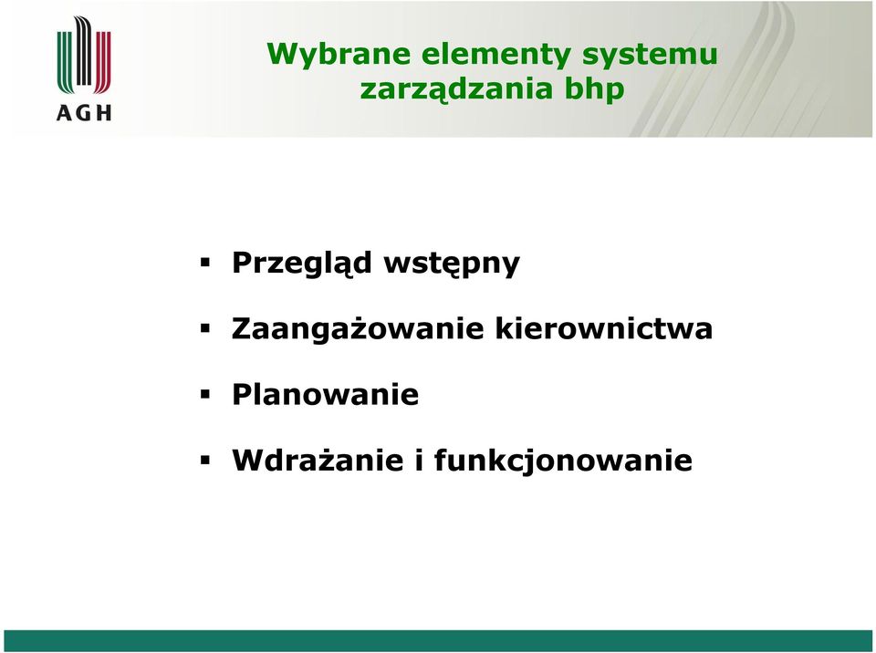 wstępny Zaangażowanie