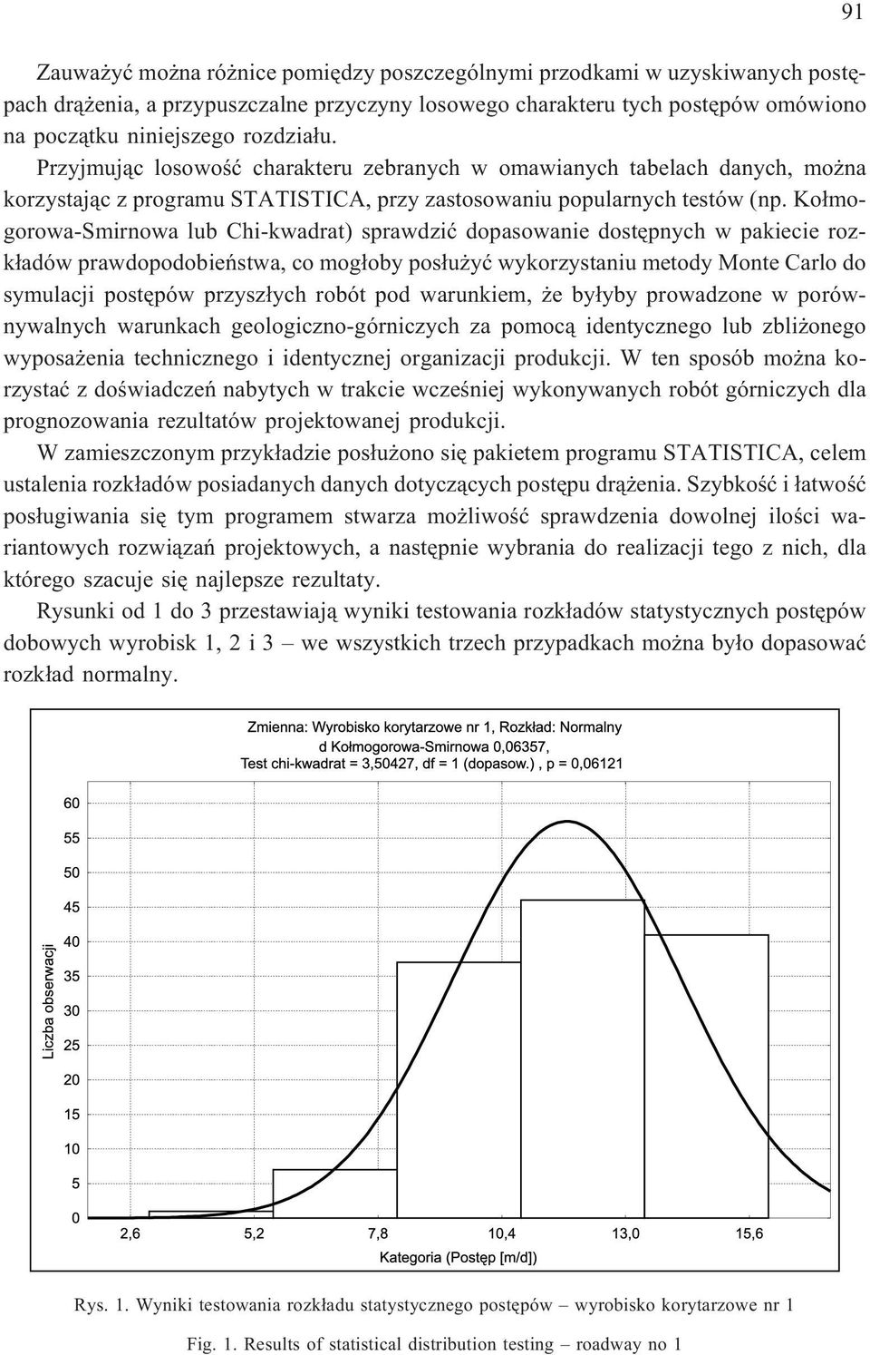 Ko³mogorowa-Smirnowa lub Chi-kwadrat) sprawdziæ dopasowanie dostêpnych w pakiecie rozk³adów prawdopodobieñstwa, co mog³oby pos³u yæ wykorzystaniu metody Monte Carlo do symulacji postêpów przysz³ych