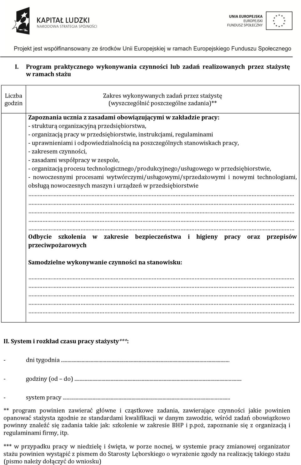 odpowiedzialnością na poszczególnych stanowiskach pracy, - zakresem czynności, - zasadami współpracy w zespole, - organizacją procesu technologicznego/produkcyjnego/usługowego w przedsiębiorstwie, -