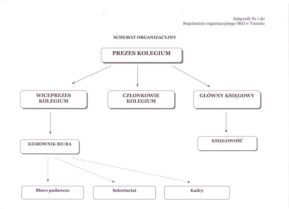 CZŁONKOWIE KOLEGIUM GŁÓWNY KSIĘGOWY j [ KIEROWNIK BIURA ) [