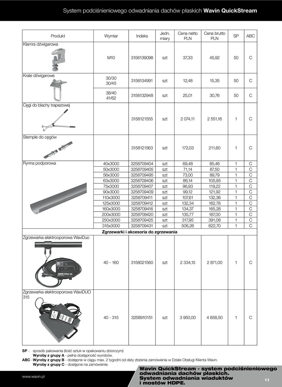 85,46 1 C 50x3000 3258709405 szt 71,14 87,50 1 C 56x3000 3258709495 szt 73,00 89,79 1 C 63x3000 3258709406 szt 86,14 105,95 1 C 75x3000 3258709407 szt 96,93 119,22 1 C 90x3000 3258709409 szt 99,12