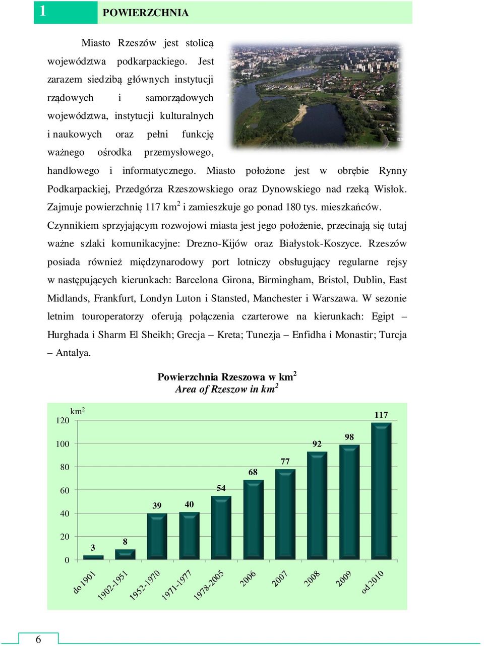 Miasto położone jest w obrębie Rynny Podkarpackiej, Przedgórza Rzeszowskiego oraz Dynowskiego nad rzeką Wisłok. Zajmuje powierzchnię 117 km 2 i zamieszkuje go ponad 180 tys. mieszkańców.