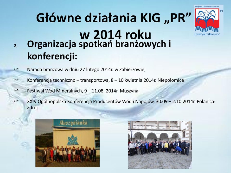 Konferencja techniczno transportowa, 8 10 kwietnia 2014r. Niepołomice.