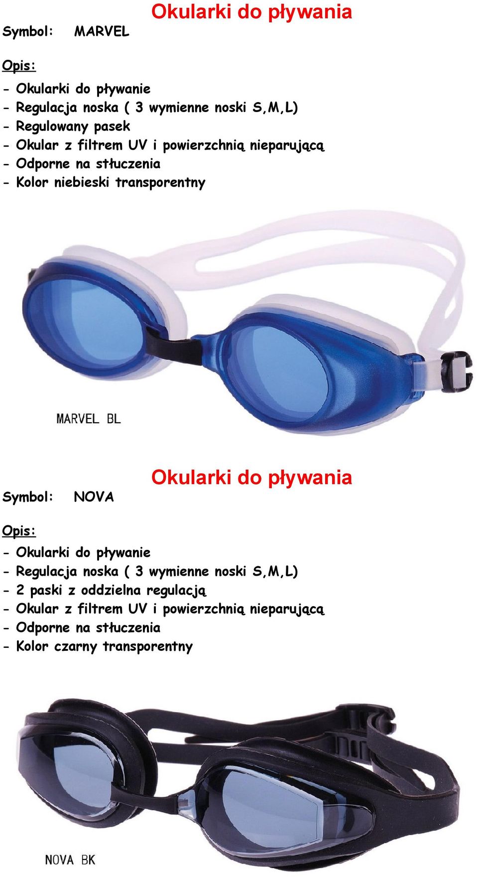 Okularki do pływania - Okularki do pływanie - Regulacja noska ( 3