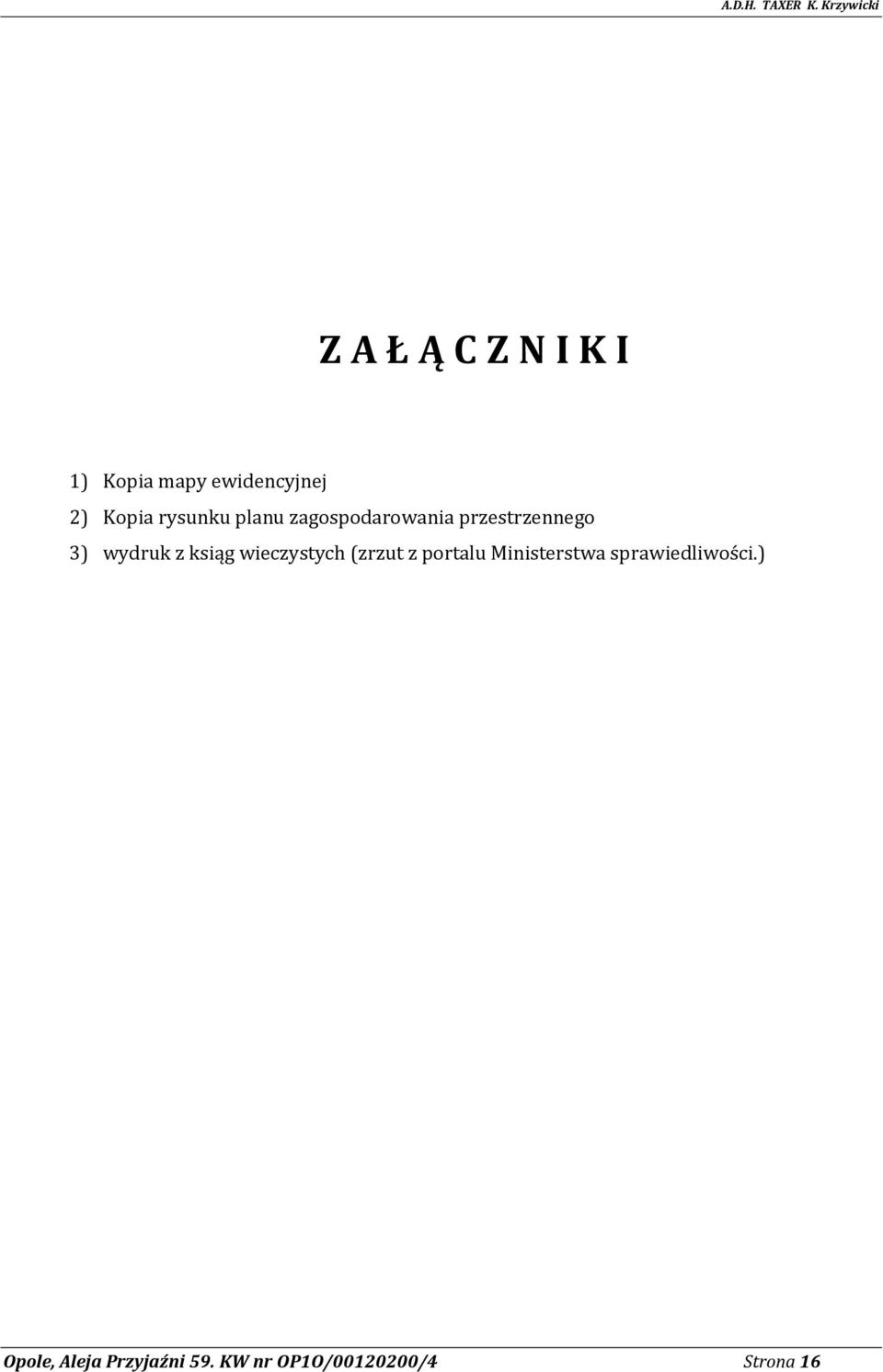 ksiąg wieczystych (zrzut z portalu Ministerstwa