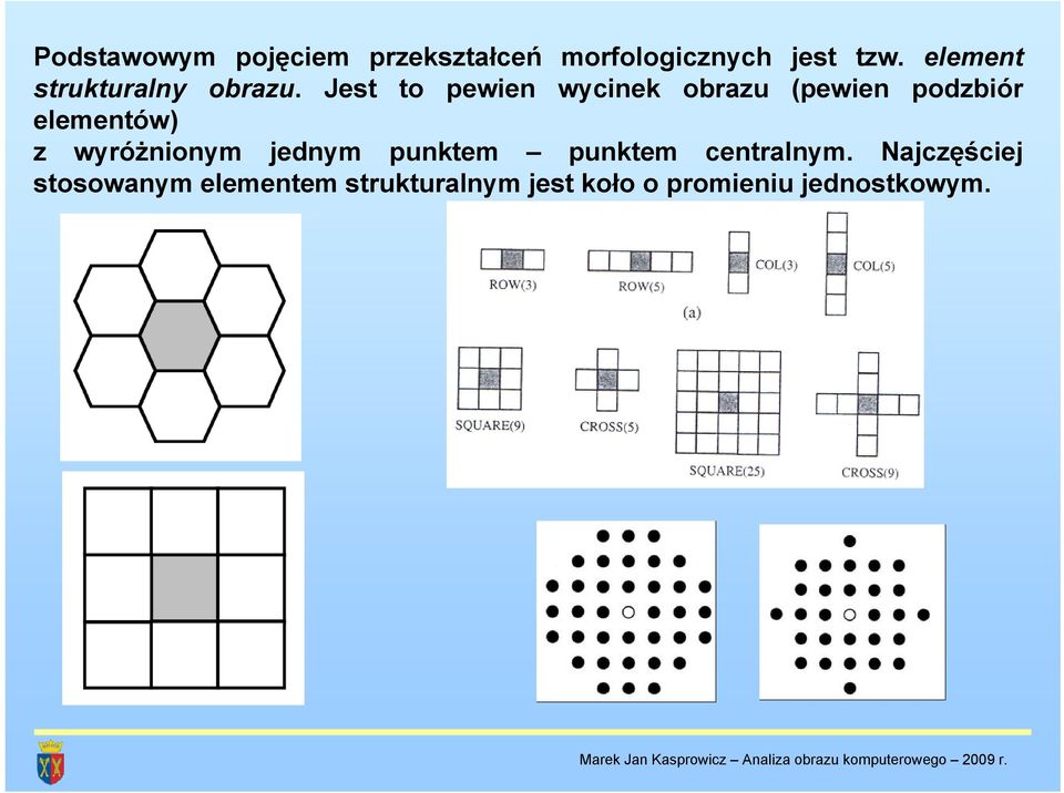 Jest to pewien wycinek obrazu (pewien podzbiór elementów) z