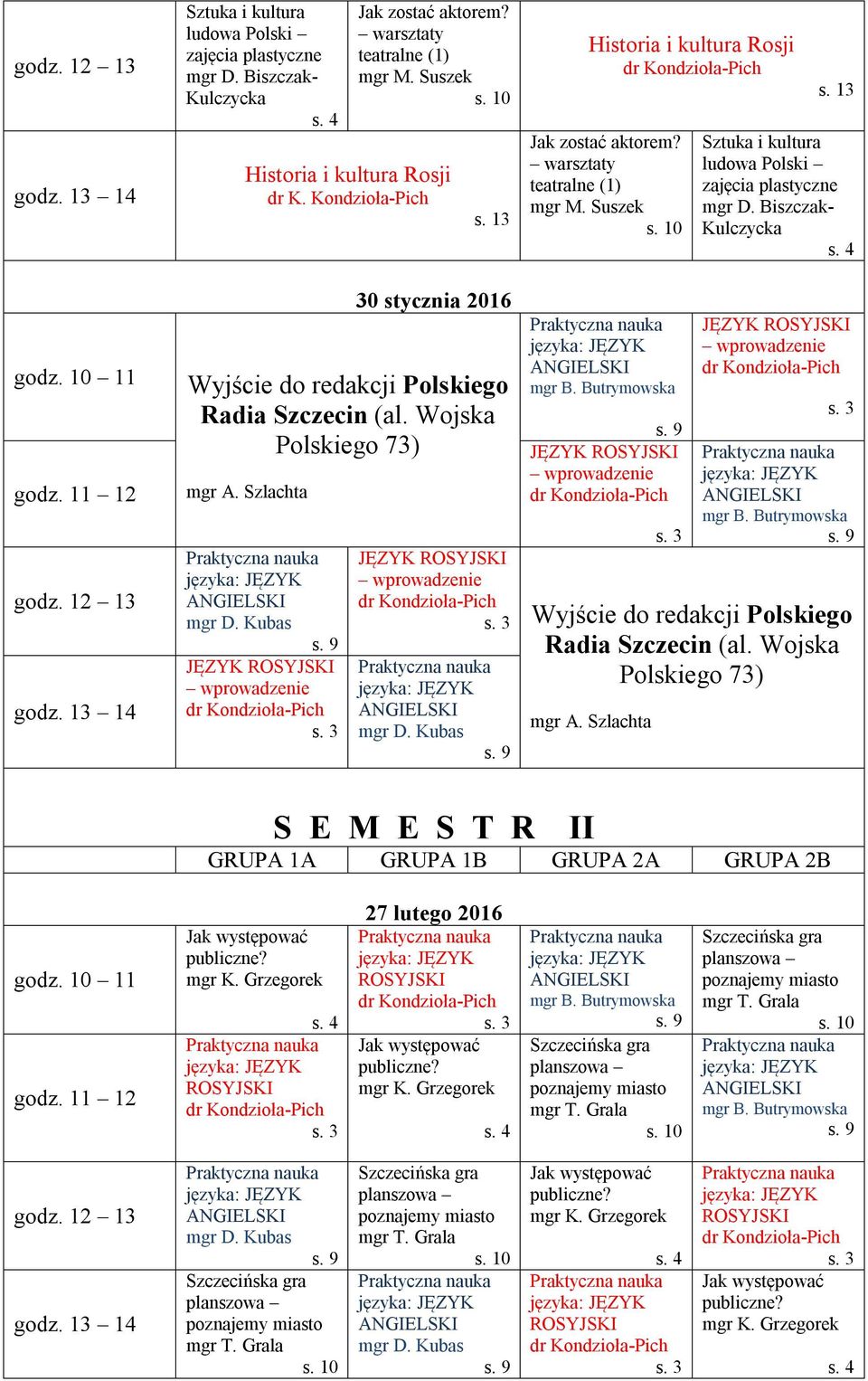 redakcji Polskiego Radia Szczecin (al.