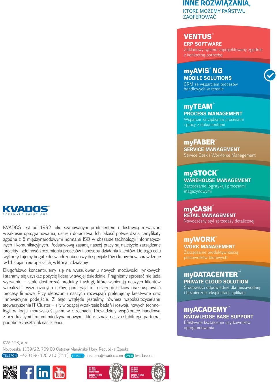 logistyką i procesami magazynowymi KVADOS jest od 1992 roku szanowanym producentem i dostawcą rozwiązań w zakresie oprogramowania, usług i doradztwa.