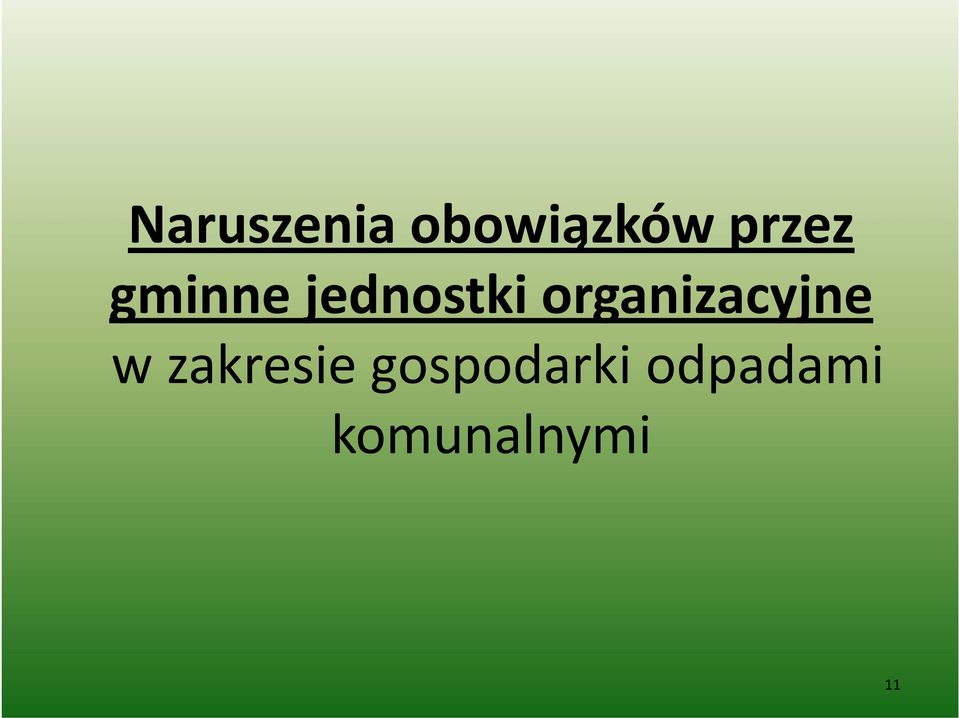 organizacyjne w zakresie