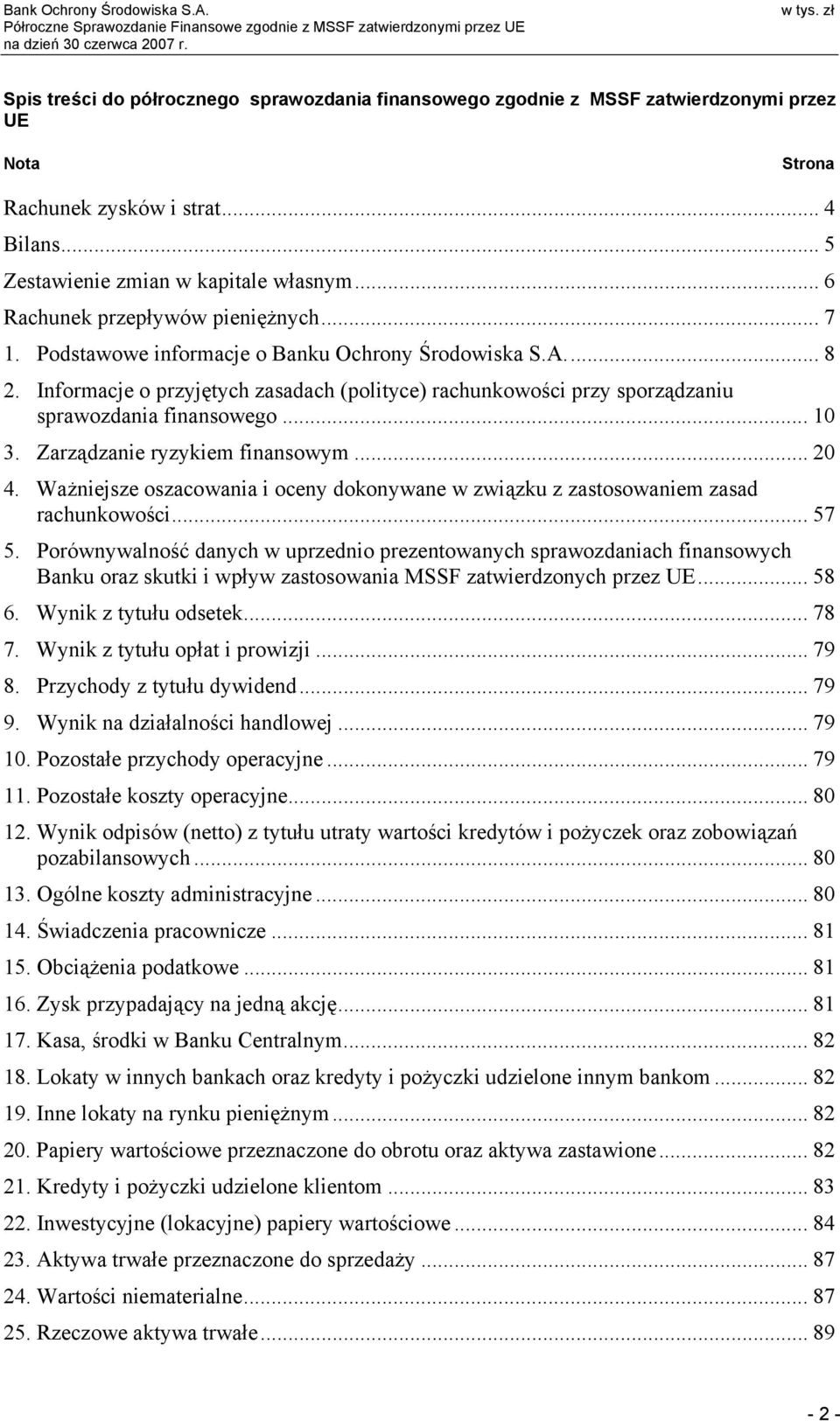 Informacje o przyjętych zasadach (polityce) rachunkowości przy sporządzaniu sprawozdania finansowego... 10 3. Zarządzanie ryzykiem finansowym... 20 4.