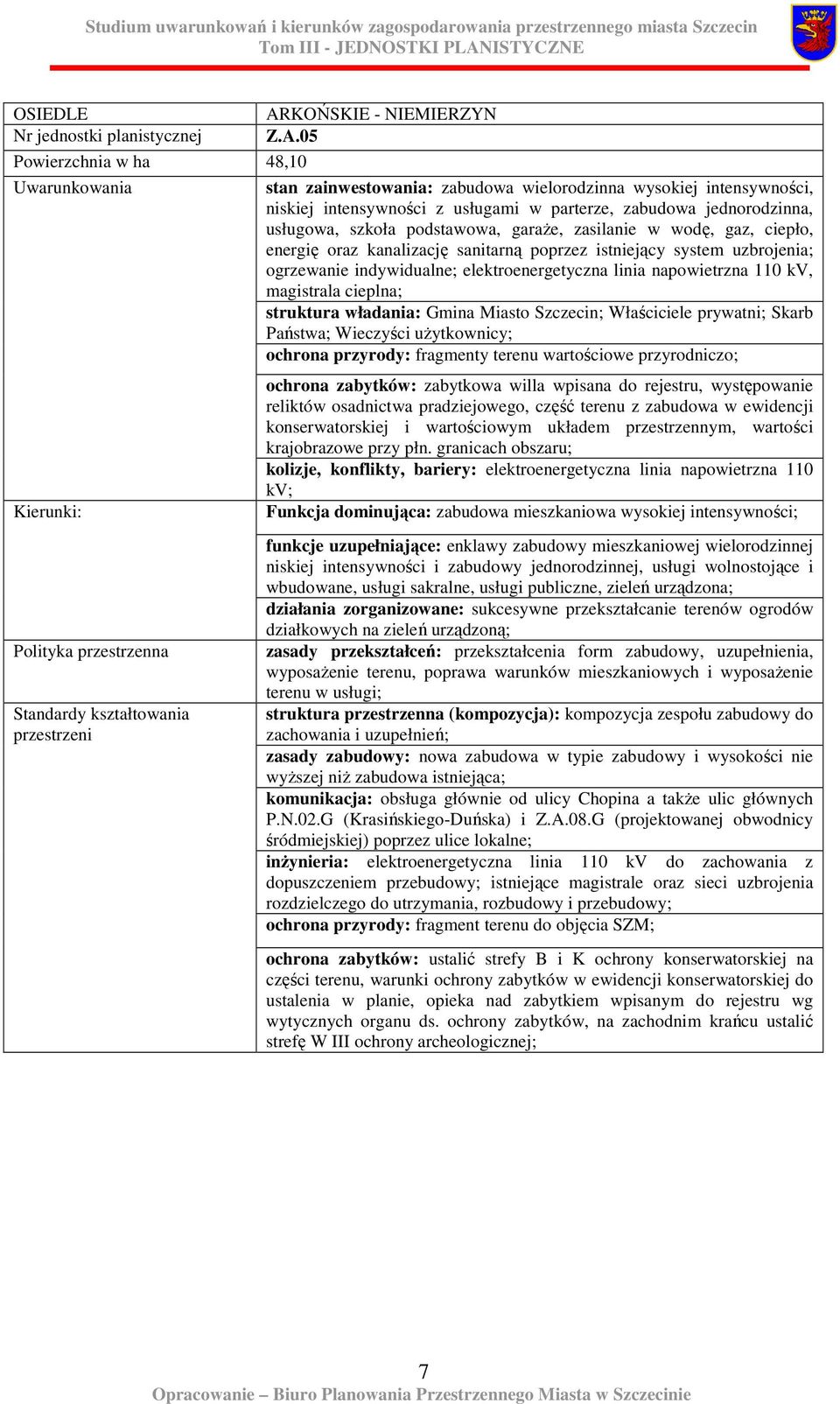 garaŝe, zasilanie w wodę, gaz, ciepło, energię oraz kanalizację sanitarną poprzez istniejący system uzbrojenia; ogrzewanie indywidualne; elektroenergetyczna linia napowietrzna 110 kv, magistrala