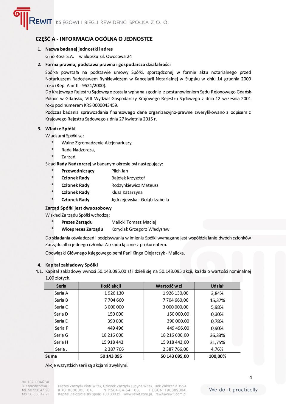 Notarialnej w Słupsku w dniu 14 grudnia 2000 roku (Rep. A nr II - 9521/2000).