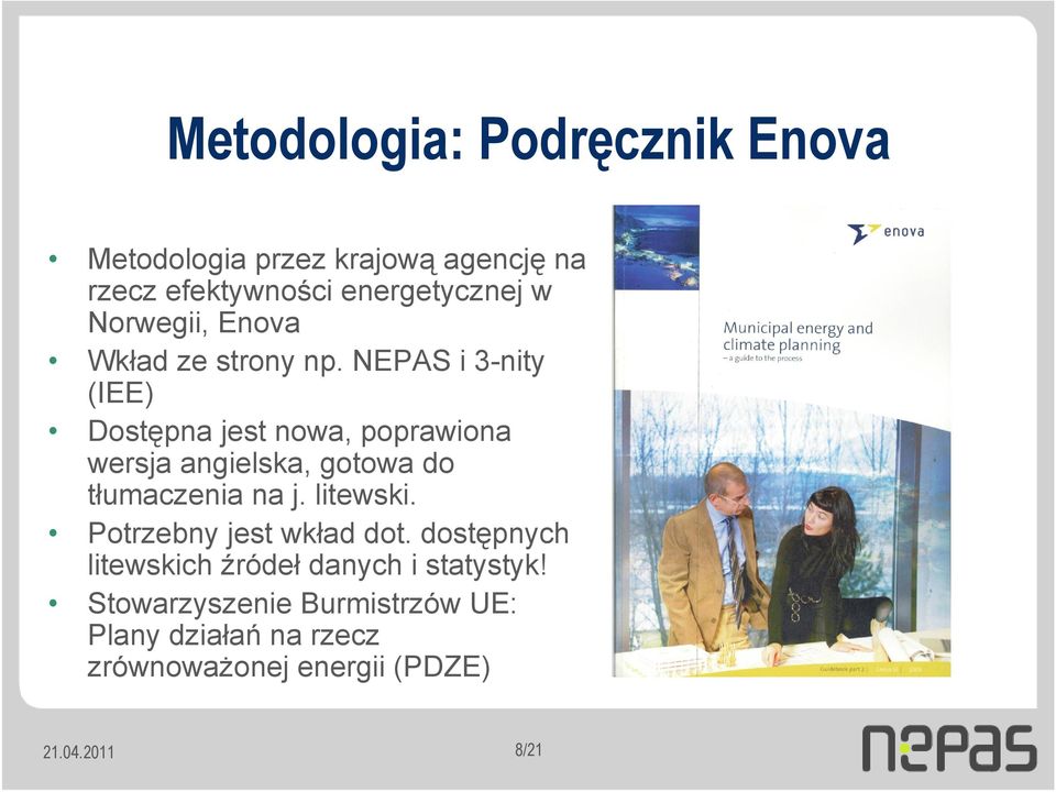 NEPAS i 3-nity (IEE) Dostępna jest nowa, poprawiona wersja angielska, gotowa do tłumaczenia na j.