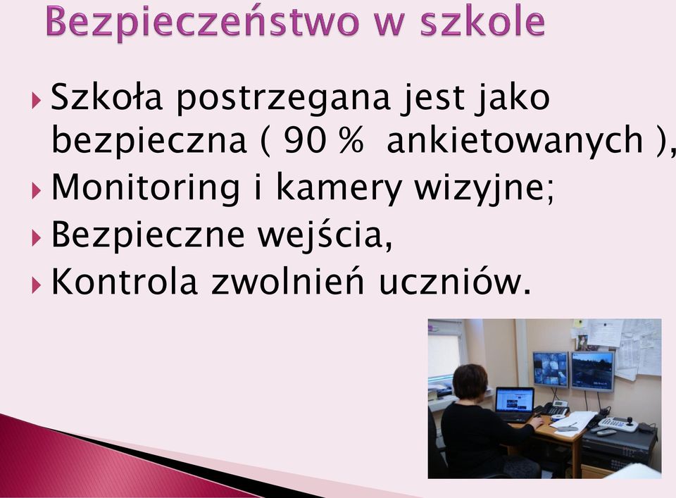 Monitoring i kamery wizyjne;