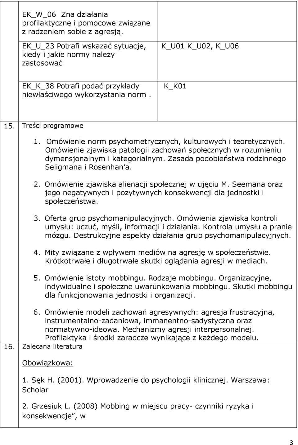 Omówienie norm psychometrycznych, kulturowych i teoretycznych. Omówienie zjawiska patologii zachowań społecznych w rozumieniu dymensjonalnym i kategorialnym.