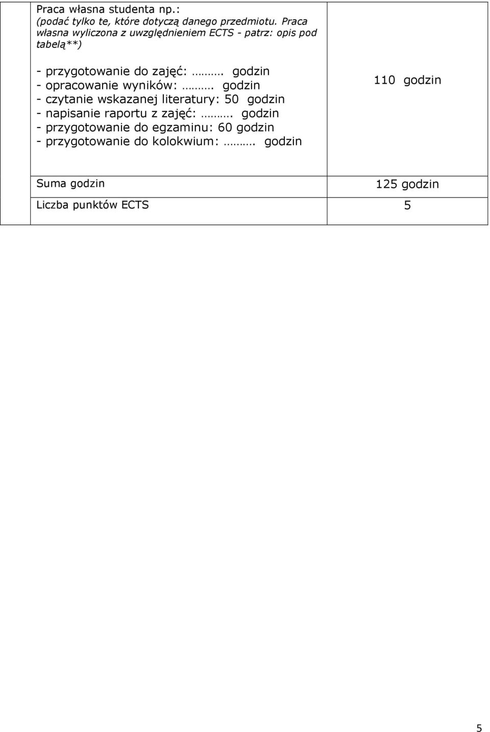 godzin - opracowanie wyników:.