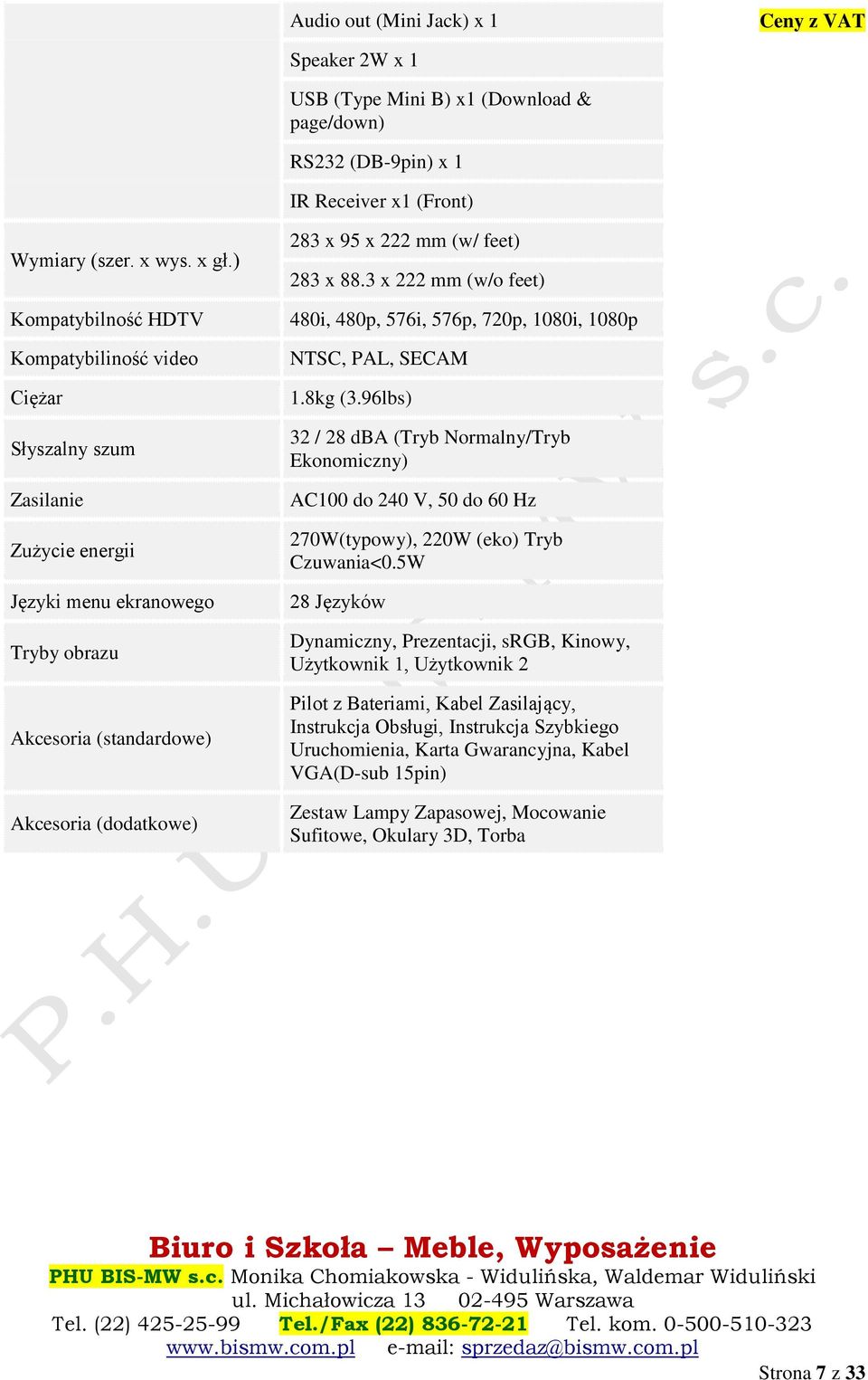 feet) 283 x 88.3 x 222 mm (w/o feet) 480i, 480p, 576i, 576p, 720p, 1080i, 1080p NTSC, PAL, SECAM 1.8kg (3.