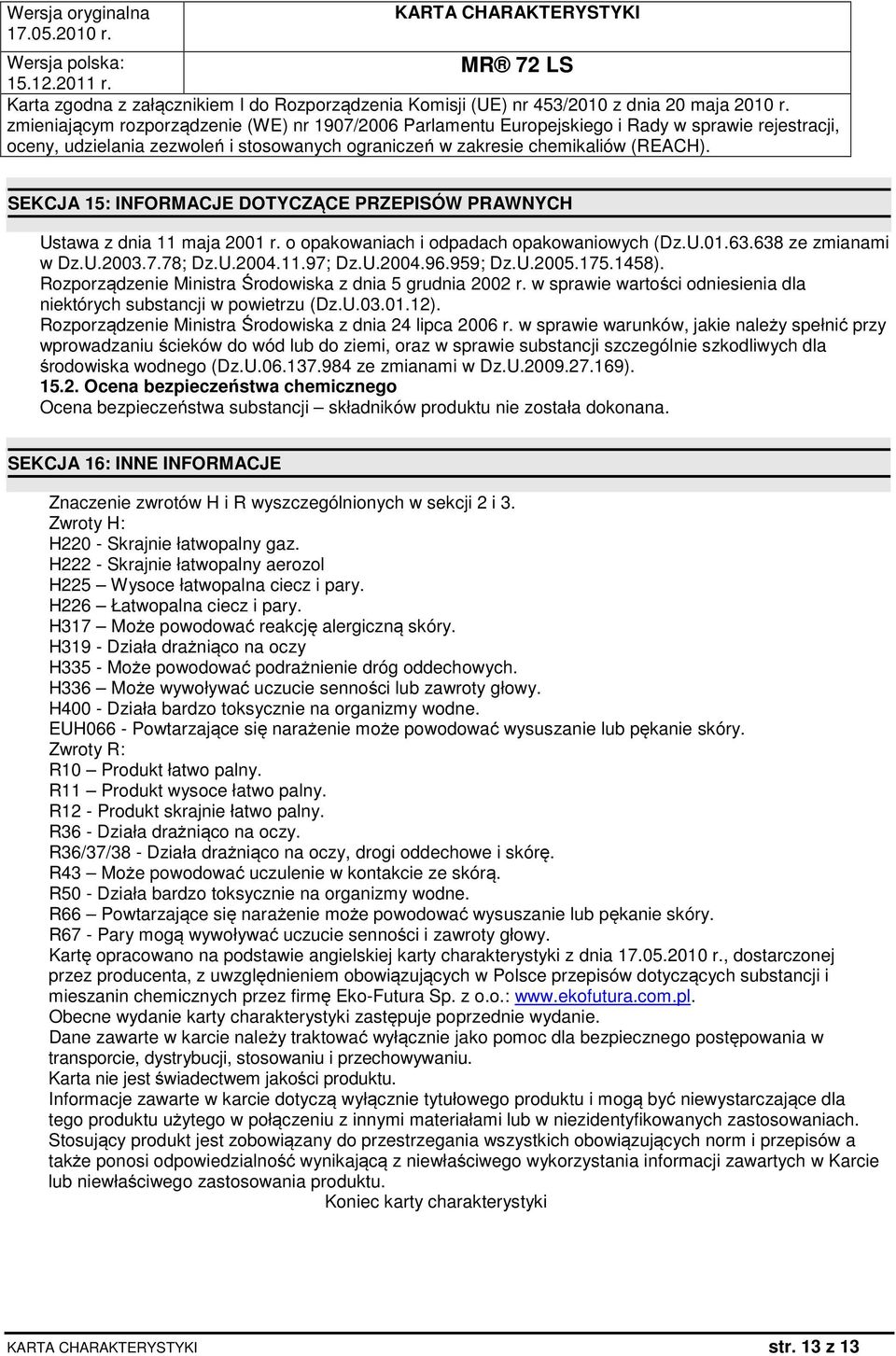 Rozporządzenie Ministra Środowiska z dnia 24 lipca 2006 r.