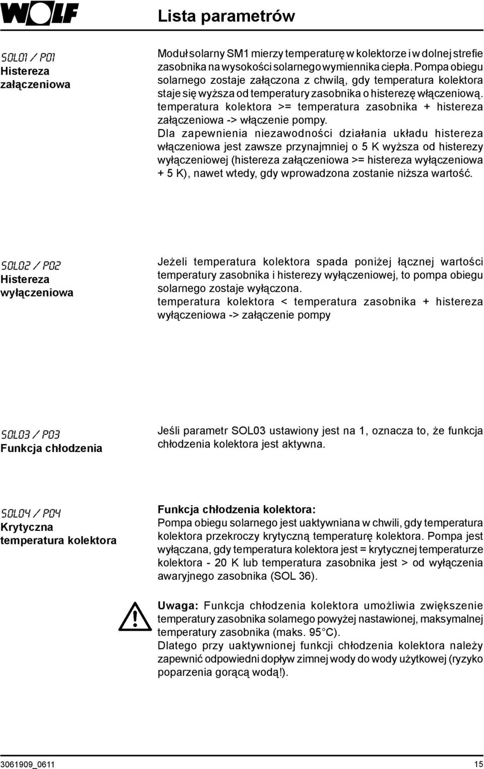 temperatura kolektora >= temperatura zasobnika + histereza załączeniowa -> włączenie pompy.