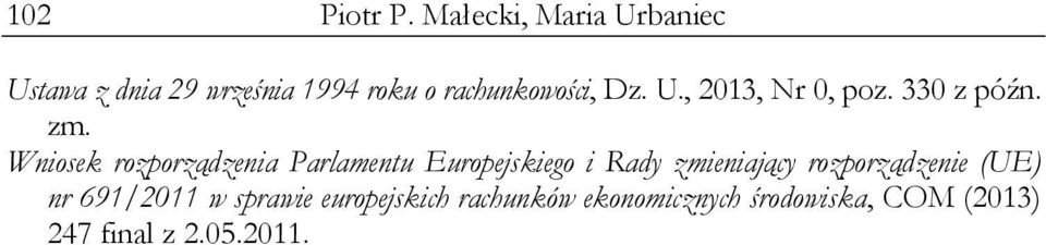 U., 2013, Nr 0, poz. 330 z późn. zm.