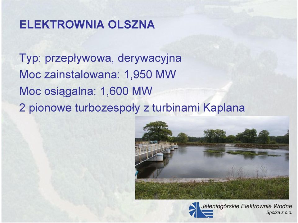 zainstalowana: 1,950 MW Moc