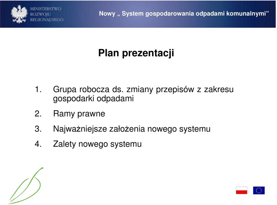 odpadami 2. Ramy prawne 3.