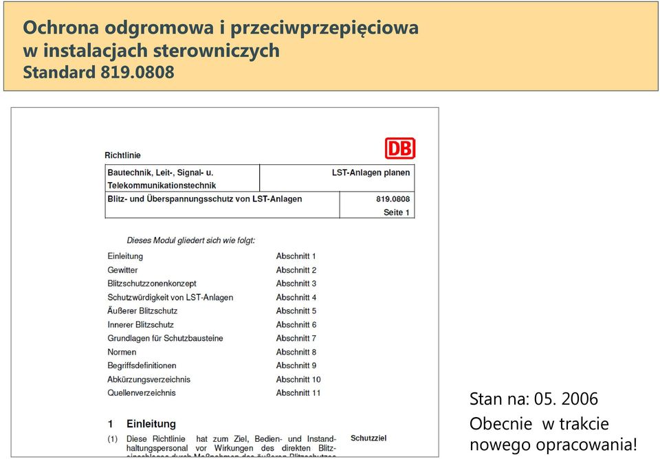 sterowniczych Standard 819.