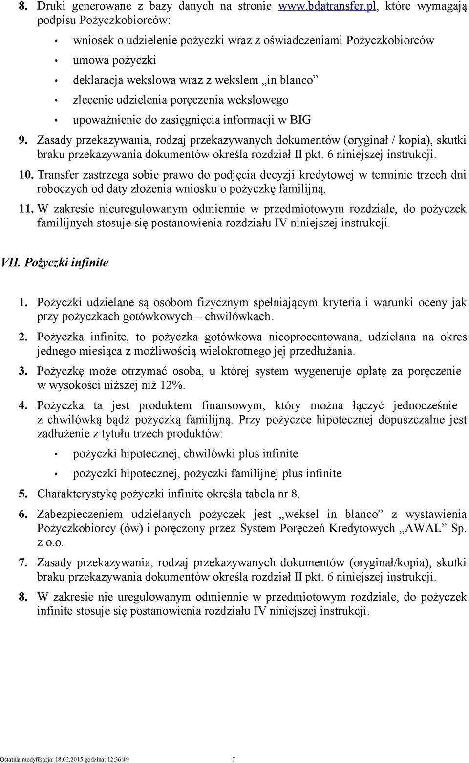 poręczenia wekslowego upoważnienie do zasięgnięcia informacji w BIG 9.