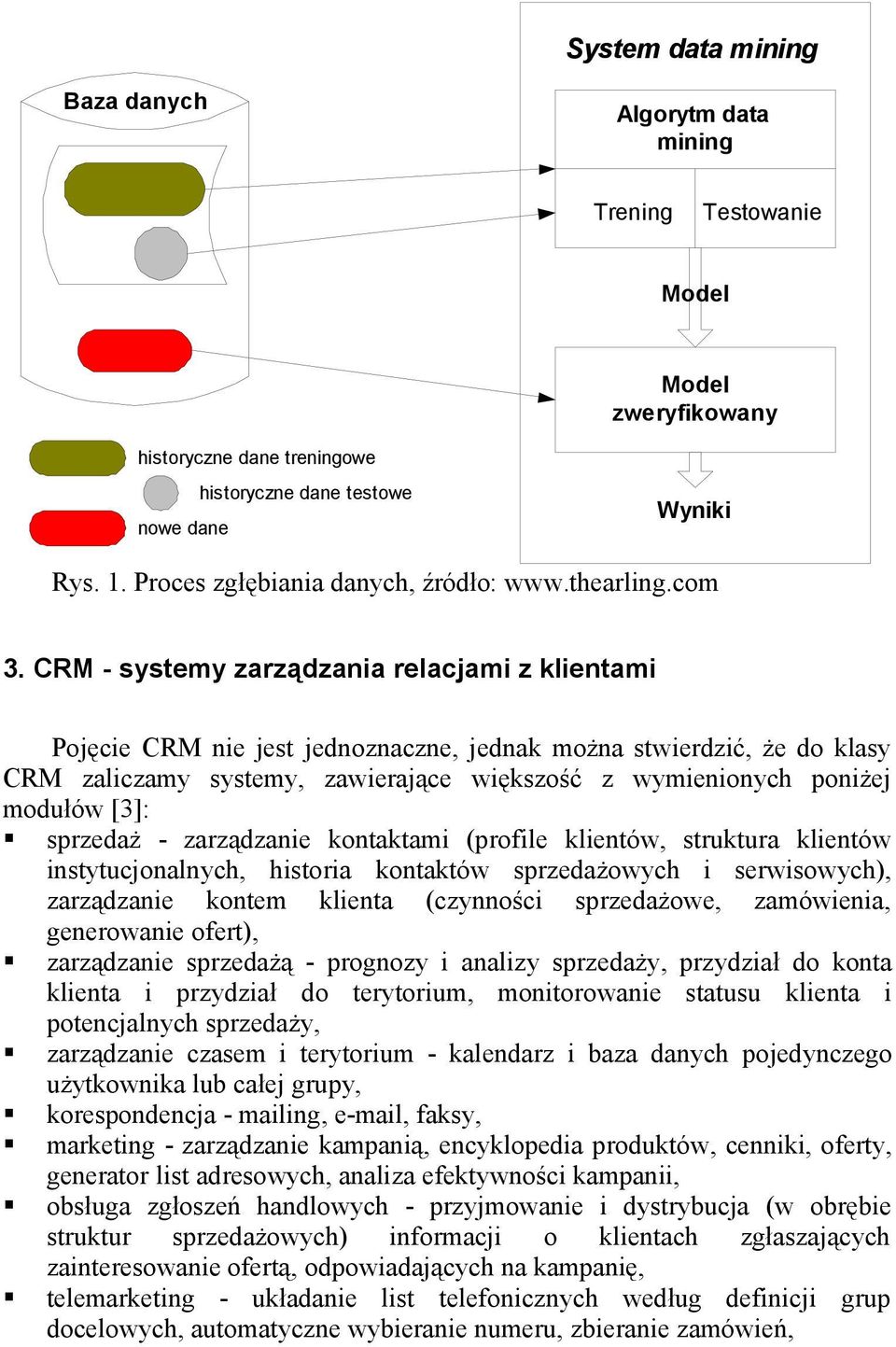 CRM - systemy zarządzania relacjami z klientami Pojęcie CRM nie jest jednoznaczne, jednak można stwierdzić, że do klasy CRM zaliczamy systemy, zawierające większość z wymienionych poniżej modułów