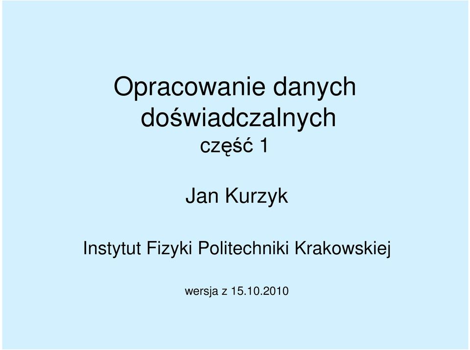 Kurzyk Instytut Fizyki