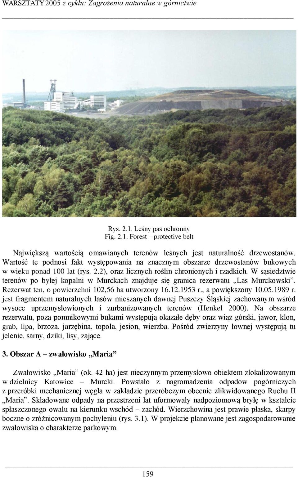 W sąsiedztwie terenów po byłej kopalni w Murckach znajduje się granica rezerwatu Las Murckowski. Rezerwat ten, o powierzchni 102,56 ha utworzony 16.12.1953 r., a powiększony 10.05.1989 r.