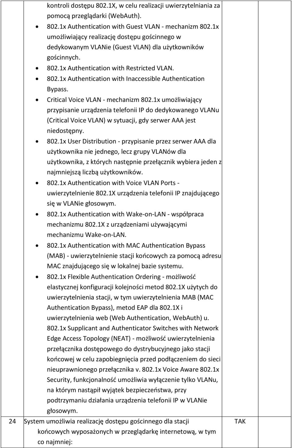 Critical Voice VLAN - mechanizm 802.