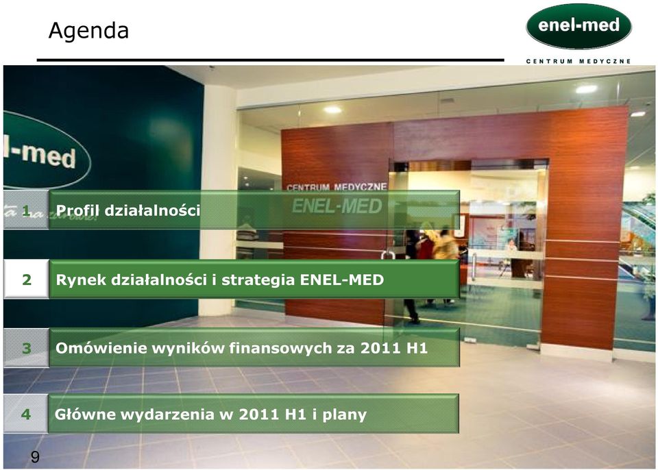 Omówienie wyników finansowych za 2011 H1