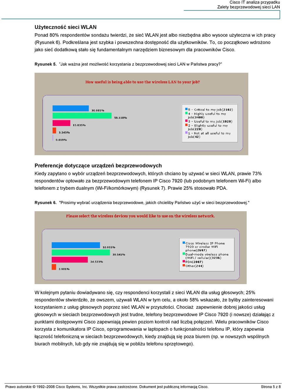 Jak ważna jest możliwość korzystania z bezprzewodowej sieci LAN w Państwa pracy?