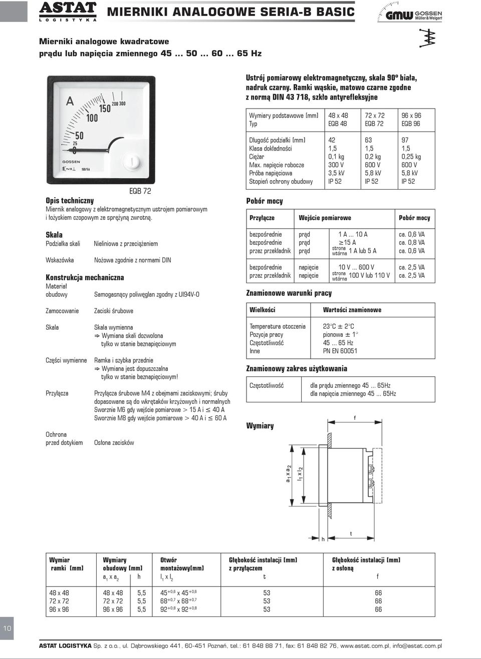 elektromagnetycznym ustrojem pomiarowym i o yskiem czopowym ze spr yn zwrotn.