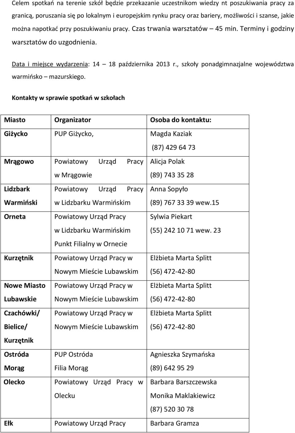 , szkoły ponadgimnazjalne województwa warmińsko mazurskiego.