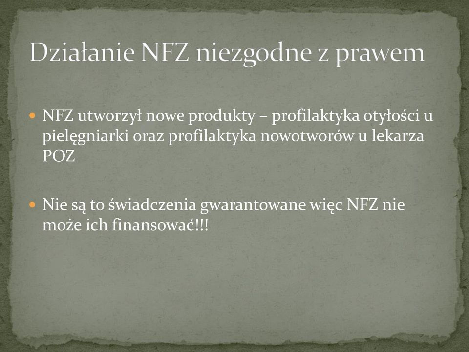 nowotworów u lekarza POZ Nie są to